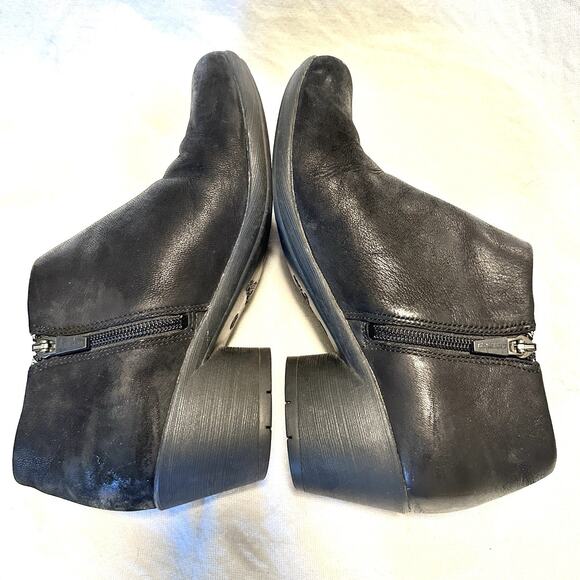 Dansko‎ Boots Womens sz 8 EU 38 Raina Ankle Booties Black Leather Zip 3813360200 - Picture 8 of 11